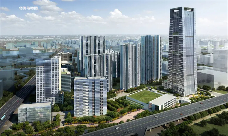 武汉市洪山区中建福地新城：绿色生态与商务发展的和谐共生